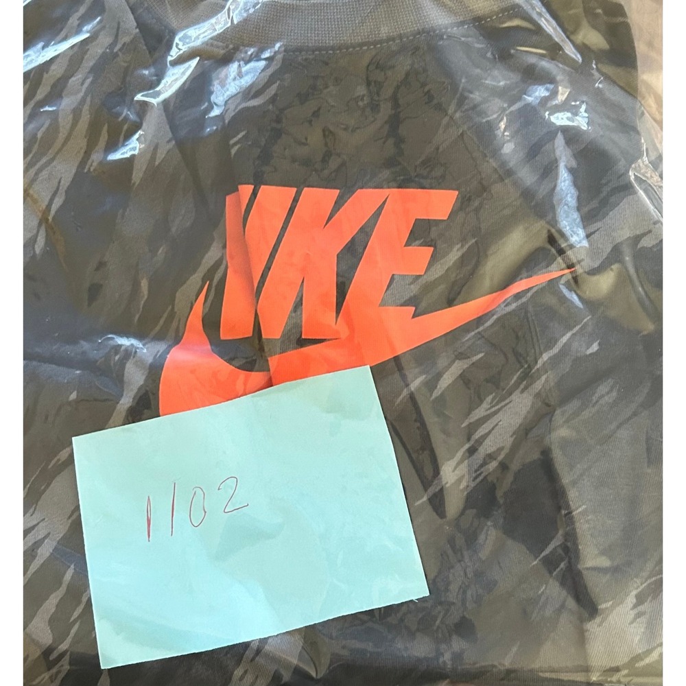Nike Boys Small Long Sleeve Shirt Lot 2 Dri-FIT Camo Orange Logo Swoosh Youth S - Picture 8 of 8